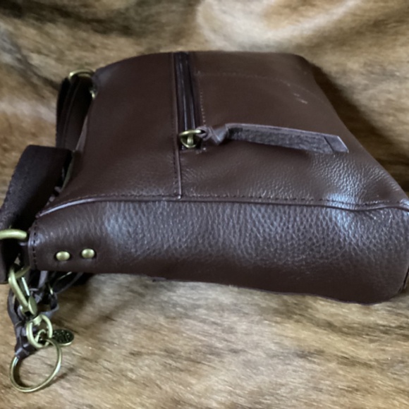 The Sak Soft Leather Feather Adjustable Crossbody Handbag - Picture 3 of 9